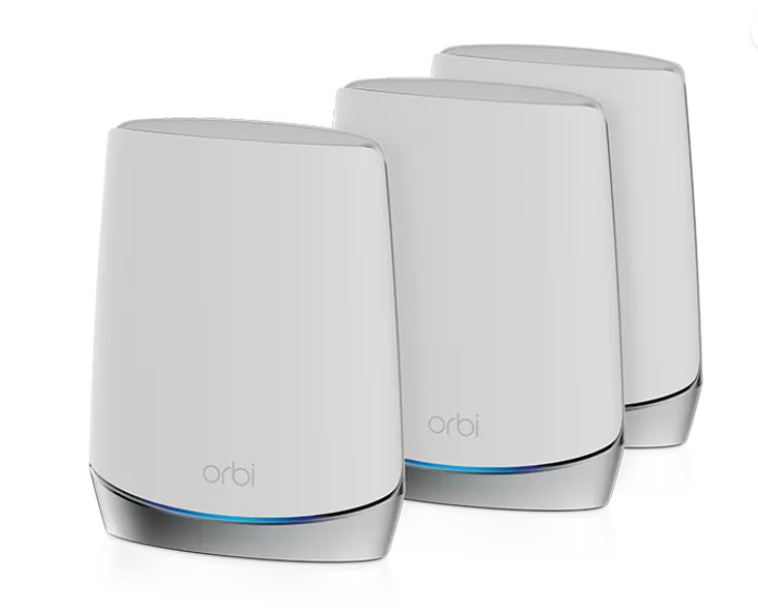 Netgear AX4200 WiFi Mesh System (RBK753) Orbi Tri-Band WiFi 6 Mesh System, 4.2Gbps, Router + 2 Satellites Netgear AX4200 WiFi Mesh System (RBK753) Orbi Tri-Band WiFi 6 Mesh System, 4.2Gbps, Router + 2 Satellites